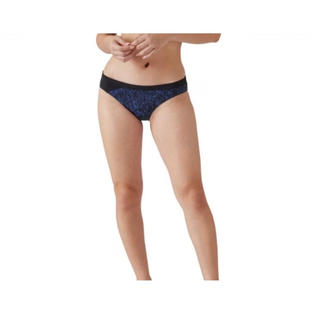 Athleta Freestyle Camo Bikini Bottom Size XL Traverse Geo Navy